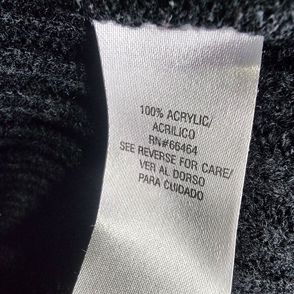 Womens Studio One Multicolor Cable Knit Turtleneck Sweater Dress Long Sleeve L - Picture 4 of 8